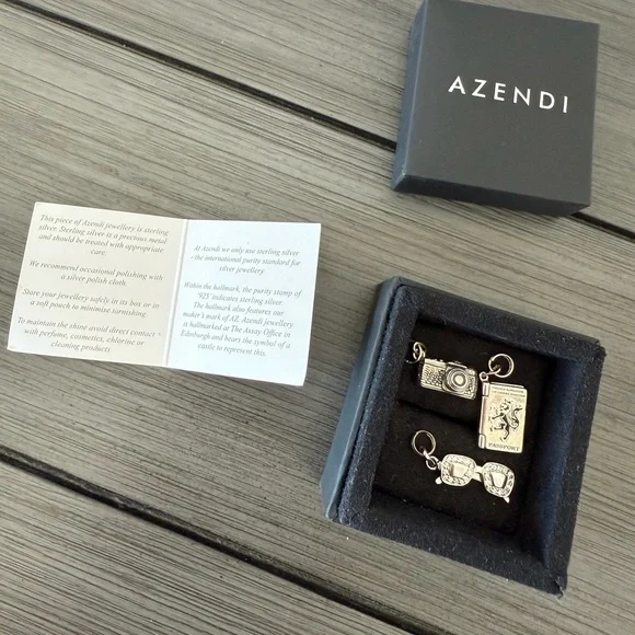 Azendi Sterling Silver Passport Charm - Picture 4 of 5